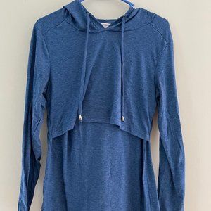 Blue nursing sweatshirt, comfy hoodie